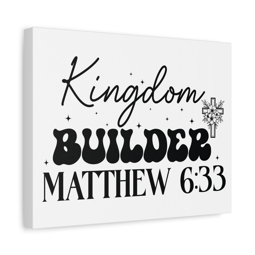Scripture Walls Matthew 6:33 Kingdom Builder Bible Verse Canvas Christian Wall